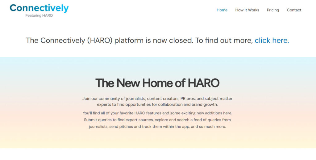 Connectively discontinued