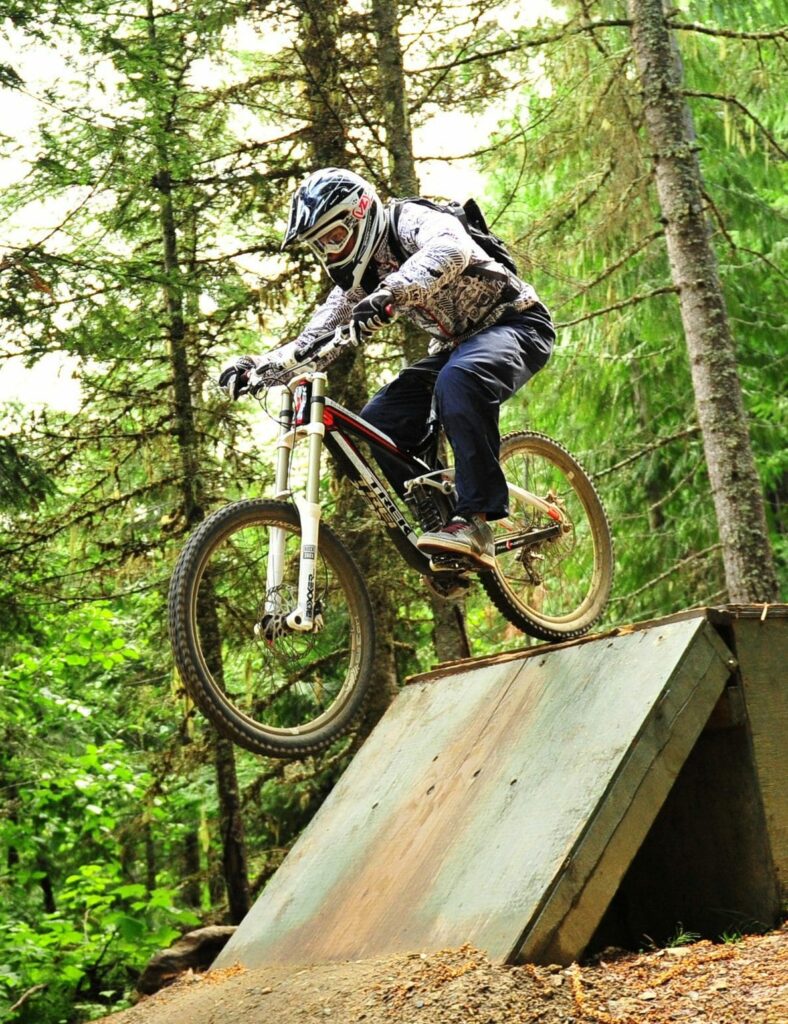 Jumping a bike