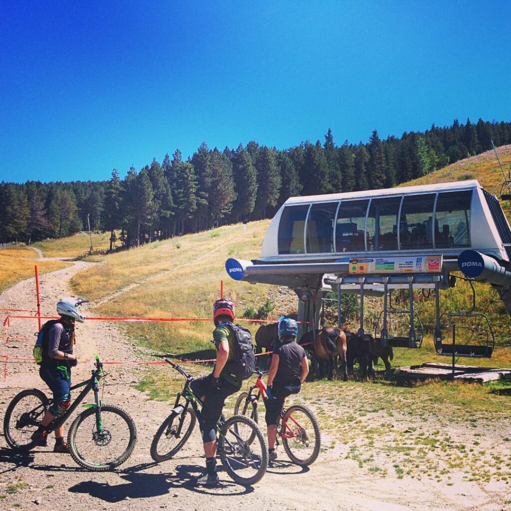 Riding bikes in Andorra