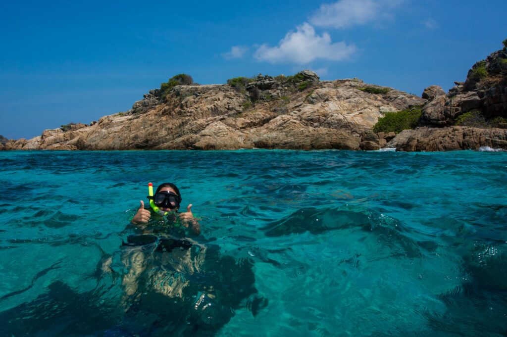 Snorkelling near Perhentian Islands, Malaysia