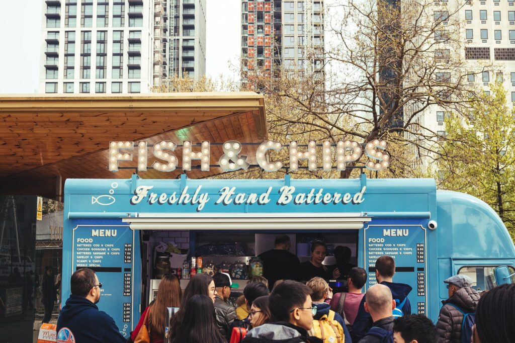 A food truck in London