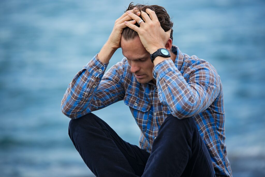 Man stressed out about having too many sources of passive income.