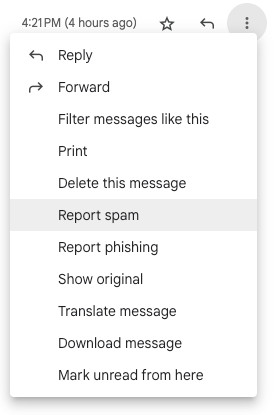 Reporting HARO email follow-ups as spam