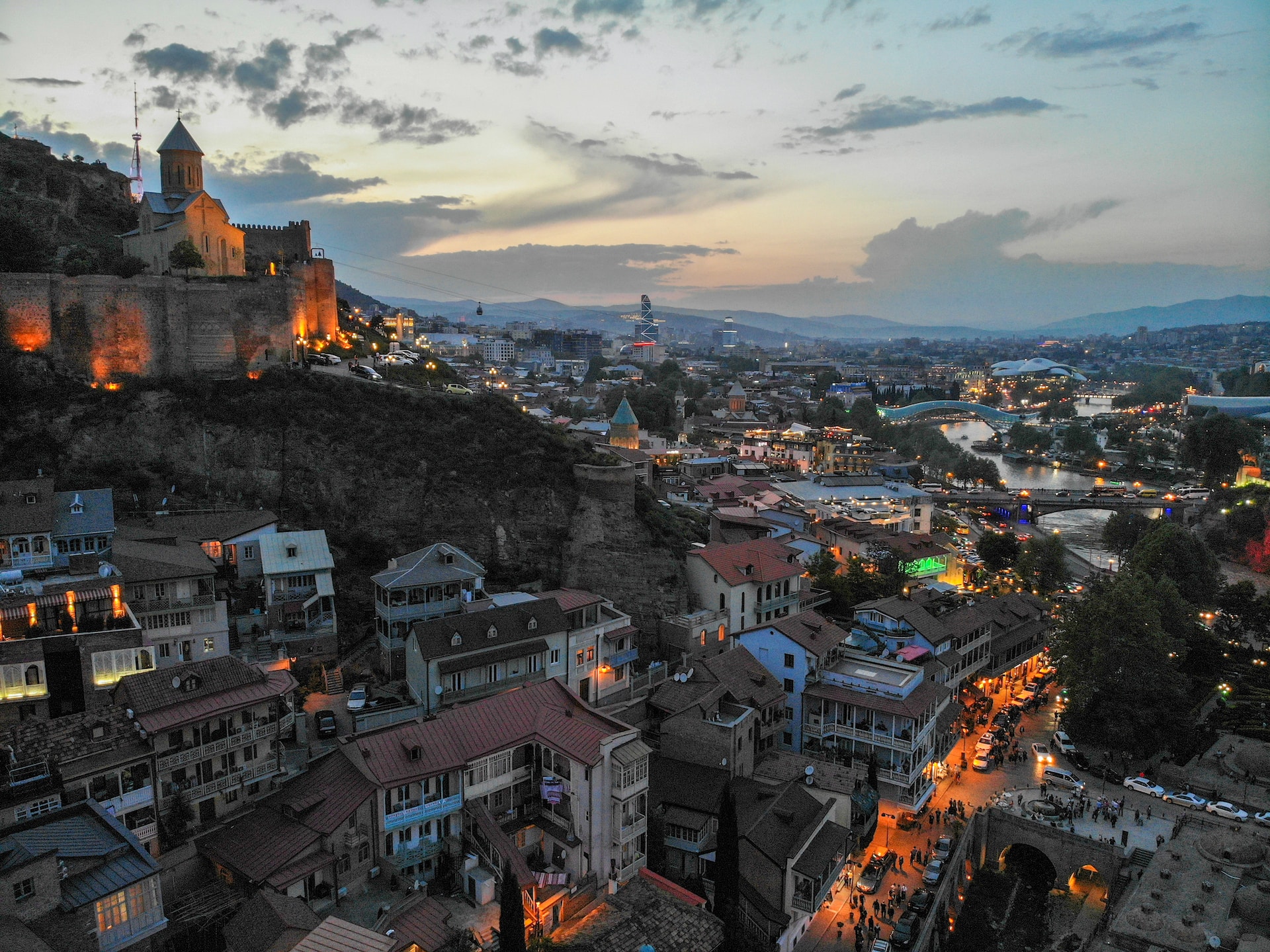 Georgia at dusk