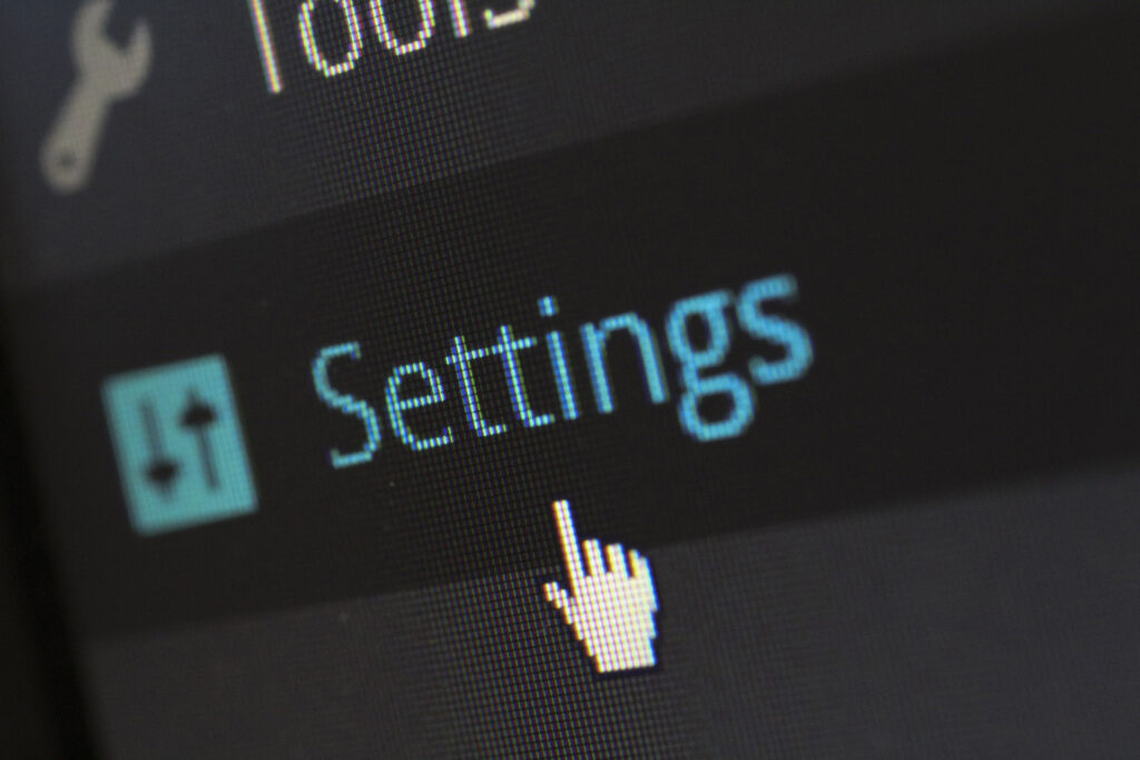 Wordpress settings menu mouseover